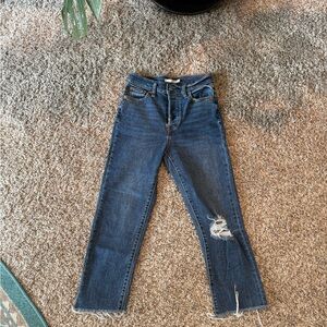 Levi straight leg denim (26 wedgie)